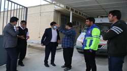 بازدید سرزده مسوولان حوزه سلامت فراشبند از پایگاه اورژانس 115 نوجین