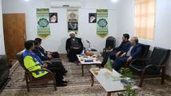 دیدار سرپرست جدید شبکه بهداشت درمان فراشبند با امام جمعه 