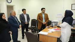 بازدید سرپرست جدید شبکه فراشبند از بیمارستان امام هادی(ع)