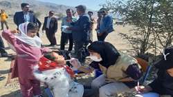 برگزاری اردوی جهادی سلامت محور در منطقه عشایری رُهنی فراشبند