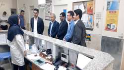 بازدید نوروزی سرپرست شبکه بهداشت فراشبند از بیمارستان امام هادی 
