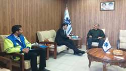 دیدار سرپرست شبکه بهداشت و درمان شهرستان فراشبند با رییس اورژانس فارس