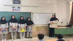 معاینه بهداشتی دانش‌آموزان و برگزاری کلاس‌های آموزشی در مدرسه شهید رویین‌تن روستای امام‌زاده شهید(ع)