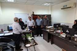 دیدار عیدانه سرپرست شبکه بهداشت و درمان فراشبند با کارکنان ستادی شبکه و مرکز خدمات جامع سلامت شهدای فراشبند 