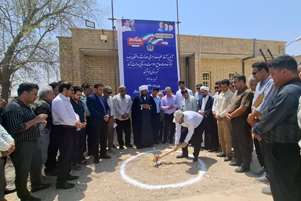 کلنگ احداث ساختمان جدید مرکز خدمات جامع سلامت روستایی دولت‌آباد شهرستان فراشبند بر زمین زده شد
