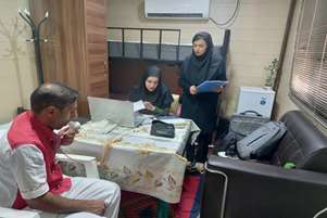 بازدید کارشناس بهداشت حرفه‌ای شبکه فراشبند از مرکز طب کار شرکت پرورش شتر 