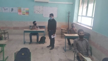 نظارت بر اجرای پروتکل‌های بهداشتی در مدرسه راهنمایی روستای آویز