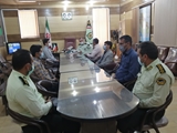 دیدار رئیس شبکه بهداشت و درمان فراشبند با فرمانده نیروی انتظامی شهرستان