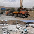 ادامه عملیات اجرایی محوطه سازی مرکز خدمات جامع سلامت فراشبند به متراژ بیش از 1500متر مربع