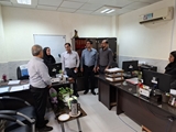 دیدار عیدانه سرپرست شبکه بهداشت و درمان فراشبند با کارکنان ستادی شبکه و مرکز خدمات جامع سلامت شهدای فراشبند 