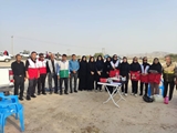 بسیج جامعه پزشکی شهرستان فراشبند همگام با پیاده‌روی بزرگ ۲۸ صفر