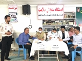 برپایی میز خدمت و سنجش سلامت در مصلای نماز جمعه فراشبند به مناسبت هفته دولت