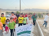 برگزاری پیاده‌روی خانوادگی در روستای حسین‌آباد به مناسبت هفته ملی جمعیت