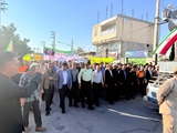 حضور پرشور رئیس و کارکنان حوزه سلامت فراشبند در راهپیمایی یوم‌الله ۱۳ آبان