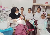 اجرای فیشورسیلانت و معاینه دندان در مدرسه دخترانه آتیه‌سازان دولت آباد 