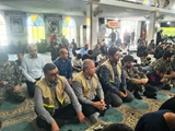 همزمان با گرامیداشت هفته بسیج؛ حضور پرشور بسیج جامعه پزشکی فراشبند در نماز جمعه 