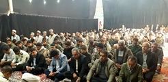 حضور سرپرست شبکه بهداشت و مسئول کانون بسیج جامعه پزشکی فراشبند در همایش اقتدار بسیج